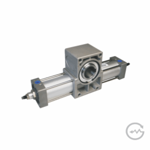 Atuador giratório de pinhão e cremalheira - CRTM